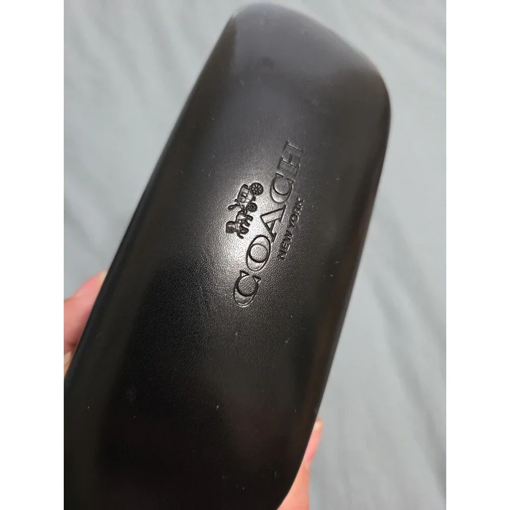 Coach New York Black Eyeglasses Sunglasses Hard Clamshell Case Authentic